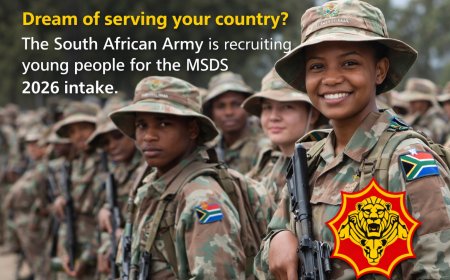 “Dream of serving your country? The South African Army is recruiting young people for the MSDS 2026 intake.”- Application Form attached below