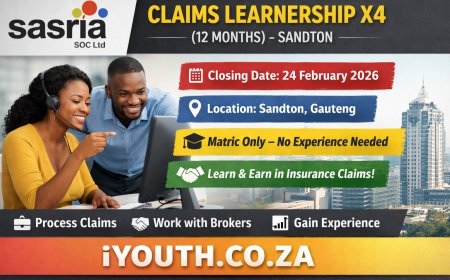 Sasria 12-Month Insurance Learnership Now Open in Gauteng (Apply Before 24 Feb)