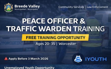 Breede Valley Municipality Peace Officer & Traffic Warden Training 2026 – Apply Before 3 March