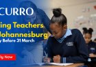 Curro Hiring Teachers in Johannesburg – Graduates Welcome (Apply Before 31 March 2026)