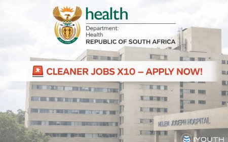 Gauteng Health Cleaner Jobs(X10 Posts) 2026 – Apply Online Before 25 March