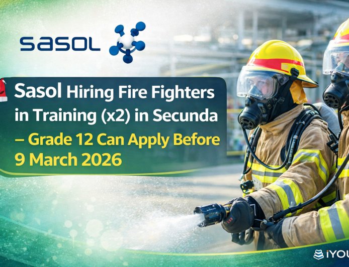 Sasol Jobs Open: Fire Fighter in Training Posts in Secunda – Apply Before 9 March 2026