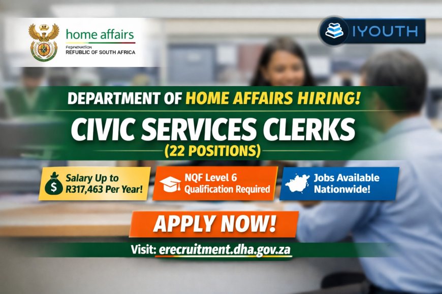 Department of Home Affairs Hiring Civic Services Clerks, Immigration Officers and Admin Clerks (Multiple Posts) – Apply Before 20 March 2026
