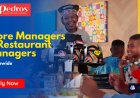 Pedros Hiring Store Managers & Restaurant Managers Nationwide – Apply Now Across South Africa 2026