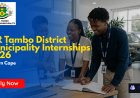 O.R. Tambo District Municipality Internships 2026 Now Open – 26 Posts Available, R6 000 Per Month. Apply Now