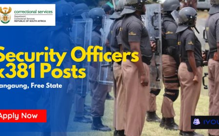 Department of Correctional Services Security Officers x381 Posts – Mangaung Maximum Correctional Centre Apply Now