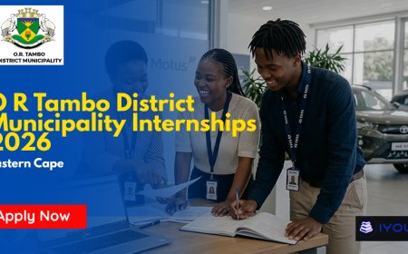 O.R. Tambo District Municipality Internships 2026 Now Open – 26 Posts Available, R6 000 Per Month. Apply Now