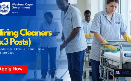 Western Cape Department of Health Cleaner Jobs 2026 Now Open – Apply Now