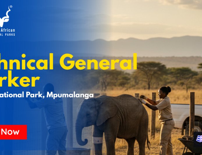 SANParks Technical General Worker Job 2026 (Kruger National Park) - Apply before 24 April