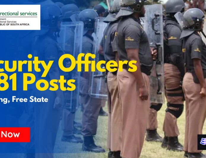 Department of Correctional Services Security Officers x381 Posts – Mangaung Maximum Correctional Centre Apply Now