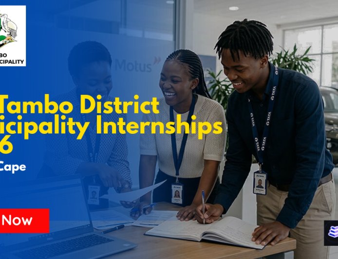 O.R. Tambo District Municipality Internships 2026 Now Open – 26 Posts Available, R6 000 Per Month. Apply Now