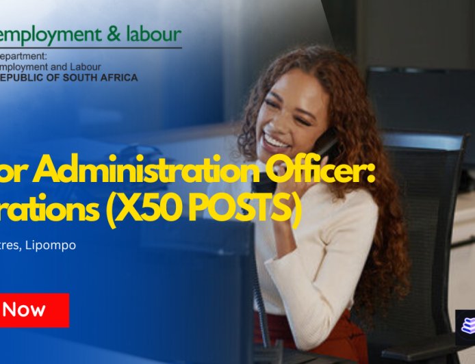 Department of Labour is Hiring Senior Administration Officers 2026 (x50 Posts) -  Apply Before 05 May