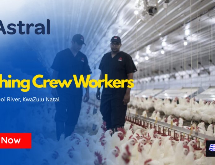 Astral is Hiring Washing Crew Workers in KZN) – Apply Before 01 May 2026