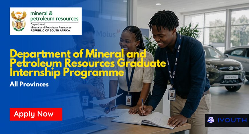 Department of Mineral and Petroleum Resources Graduate Internship Programme 2026/2028 – Apply Now in All Provinces