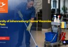 University of Johannesburg Cleaner Vacancies 2026 (X2 Posts) Now Open | Apply With Grade 10 at UJ Soweto Campus