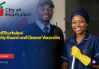 City of Ekurhuleni Vacancies 2026 Now Open | Security Guard and Cleaner Jobs Available