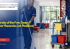 University of the Free State Cleaner Vacancies 2026 Now Open | Apply for 6 Permanent Cleaner Posts