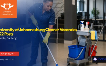 University of Johannesburg Cleaner Vacancies 2026 (X2 Posts) Now Open | Apply With Grade 10 at UJ Soweto Campus