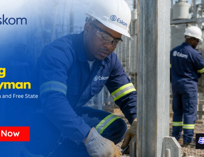 Eskom Utilityman Jobs 2026 (X23 Posts) – Mpumalanga & Free State | Apply Before 12 May