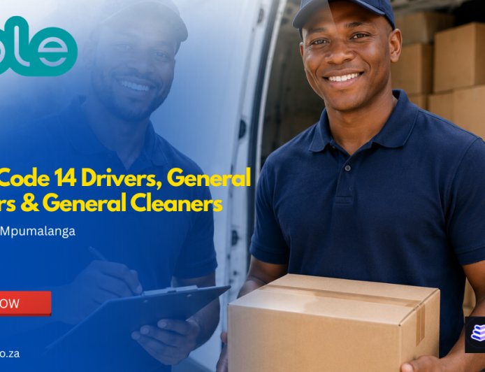 Pple Group Hiring Code 14 Drivers, General Workers & General Cleaners in South Africa