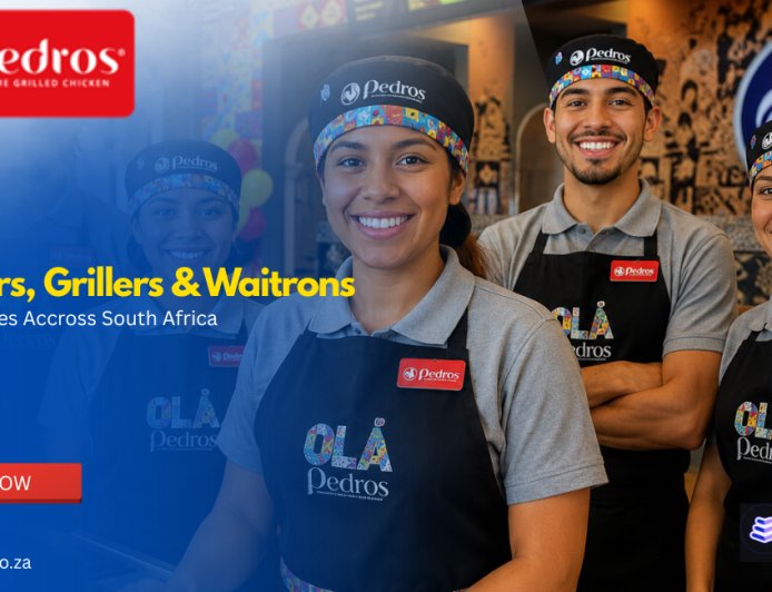 Pedros Hiring Cashiers, Grillers & Waitrons Across South Africa (2026 Vacancies)