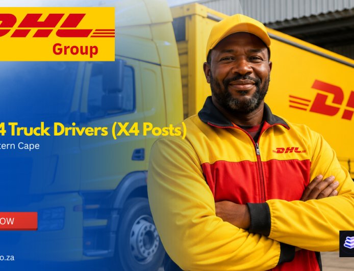 DHL Is Hiring Code 14 Truck Drivers X4 in the Eastern Cape – Apply With Matric