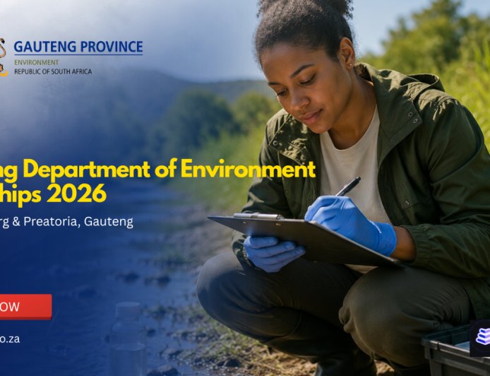 Gauteng Department of Environment Internships 2026 Now Open | Apply for Paid Government Graduate Opportunities in Johannesburg & Pretoria