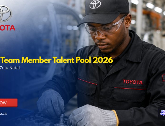Toyota Team Member Talent Pool 2026 Now Open | Register for Future Manufacturing Jobs in Durban