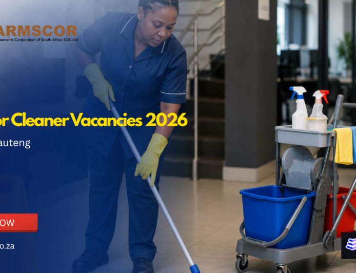 Armscor Cleaner Vacancies 2026 Now Open | Apply With Grade 10 for Government Cleaning Jobs