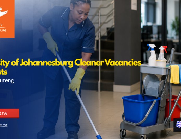 University of Johannesburg Cleaner Vacancies 2026 (X2 Posts) Now Open | Apply With Grade 10 at UJ Soweto Campus