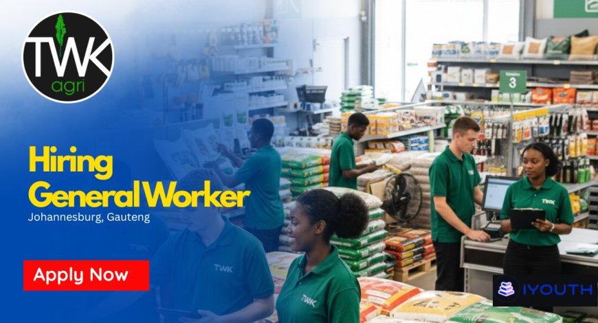 TWK Agri General Worker Job 2026 in Standerton (Grade 12 Required – Apply Before 14 May)