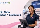 Clicks Shop Assistant / Cashier Jobs 2026: 10 Permanent Positions Available in Komatipoort