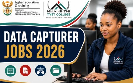 Mnambithi TVET College is hiring Data Capturers on Contract (x13 Positions) - Apply Now