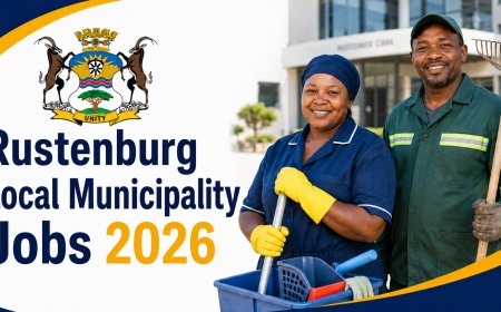 Rustenburg Municipality Jobs 2026: Apply for X200 Grade 10 Cleaner, Groundsman and Artisan Aide Posts