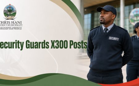 Chris Hani District Municipality Security Guard Jobs 2026: Apply for X300 EPWP Posts