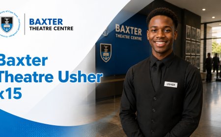 UCT-Baxter Theatre Centre Usher Jobs 2026: Apply for X15 Ad-Hoc Front of House Posts