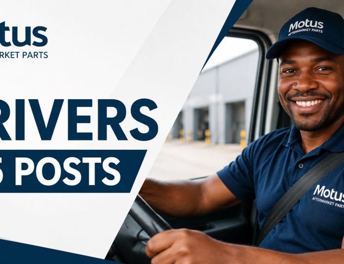 Motus Aftermarket Parts Driver Jobs 2026: Apply for X5 Permanent Posts in Durban