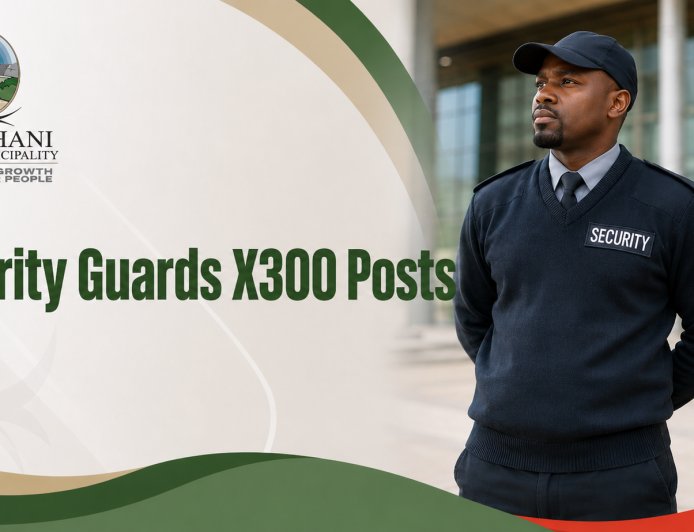 Chris Hani District Municipality Security Guard Jobs 2026: Apply for X300 EPWP Posts