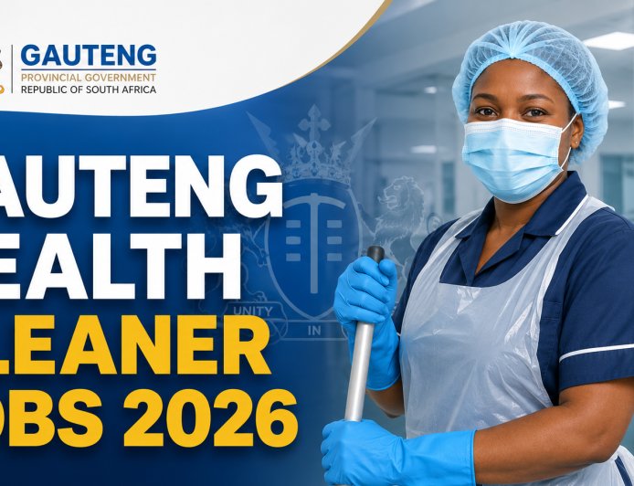 Gauteng Department of Health Cleaner Jobs 2026: 13 Positions Available at Public Hospitals