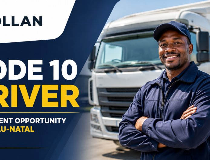 Code 10 Driver Jobs 2026: Apply for Permanent Driver Vacancy in KwaZulu-Natal