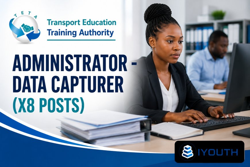TETA Is Hiring 8 Contract Administrator – Data Capturer Positions in Gauteng | Apply Before 05 June 2026