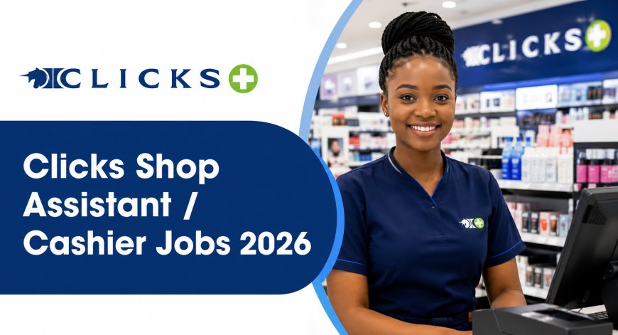 Clicks Shop Assistant / Cashier Jobs 2026: X20 Permanent Posts Open - Apply Now