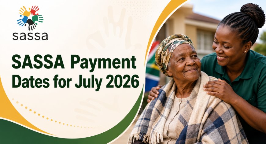 SASSA Grant Payment Dates for July 2026: Older Persons, Disability and Children’s Grants