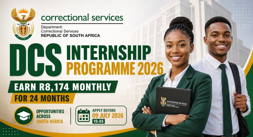 DCS Internship Programme 2026 Now Open: Earn R8,174 Monthly for 24 Months Across South Africa