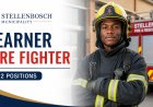 Stellenbosch Municipality Learner Fire Fighter Programme 2026: Apply for 12 Fire & Rescue Learnership Opportunities