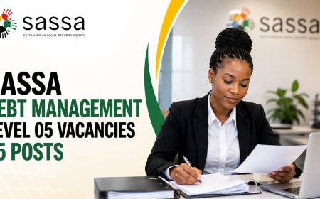 SASSA Debt Management Jobs 2026 (Level 05) x5 Posts – Earn R27,109 Per Month