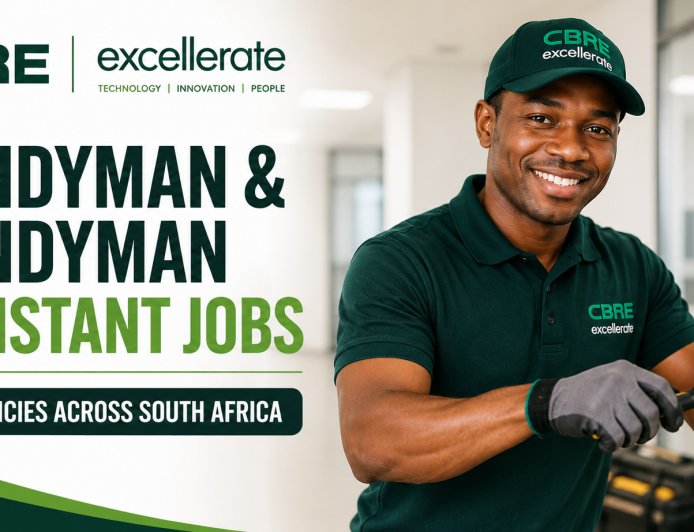 Urgent: CBRE Excellerate Hiring 17 Handyman Jobs Across SA