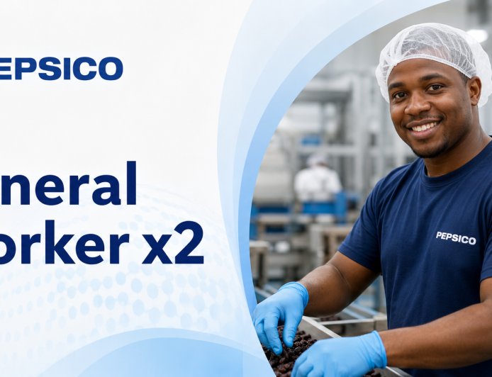 PepsiCo General Worker x2 Jobs 2026 in Worcester – Apply Now