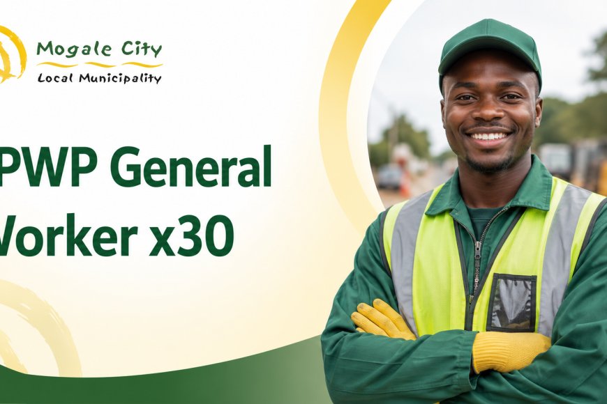 Mogale City Local Municipality EPWP General Worker x30 (Water Leaks & Valves) 2026 – Earn R3,000 Per Month