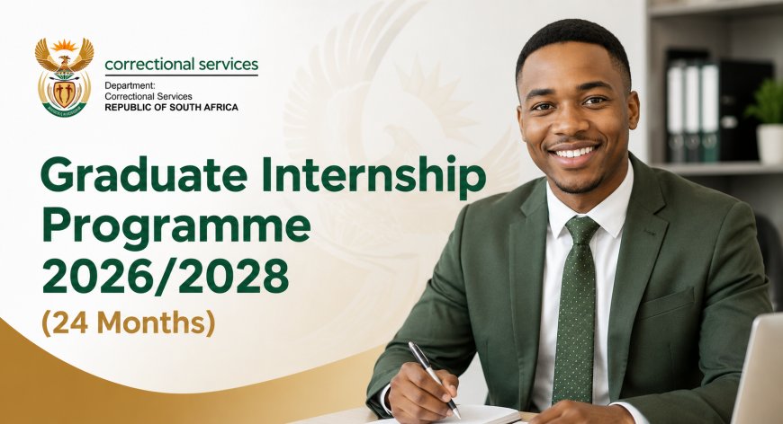 Department of Correctional Services Graduate Internship Programme 2026/2028 (24 Months) – Applications Open Nationwide